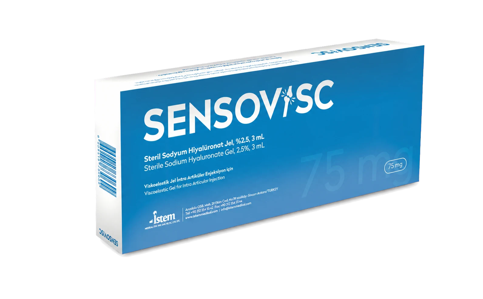 Упаковка SENSOVISC 75 мг